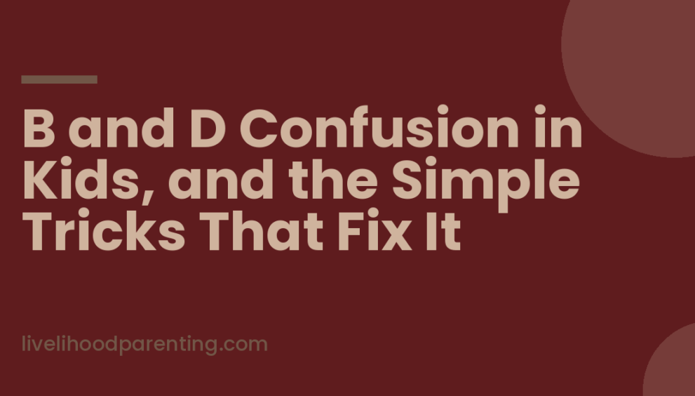 B and D Confusion in Kids, and the Simple Tricks That Fix It, Livelihood Parenting by Honey Maheshwari
