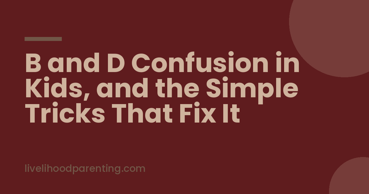 B and D Confusion in Kids, and the Simple Tricks That Fix It, Livelihood Parenting by Honey Maheshwari