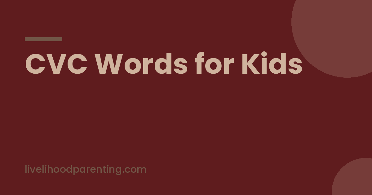 Child reading CVC words for kids written on paper slips at home