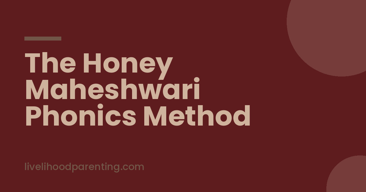 Honey Maheshwari Phonics, the Method Explained Step by Step - Livelihood Parenting by Honey Maheshwari - Livelihood Parenting by Honey Maheshwari Mother teaching letter sounds with Honey Maheshwari phonics method at a study table