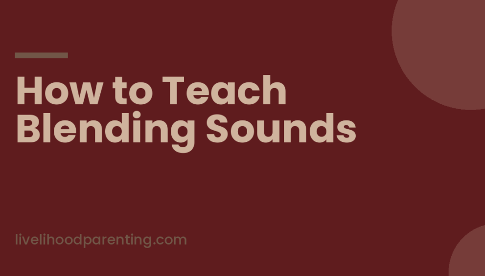 Mother showing how to teach blending sounds with letter blocks at home